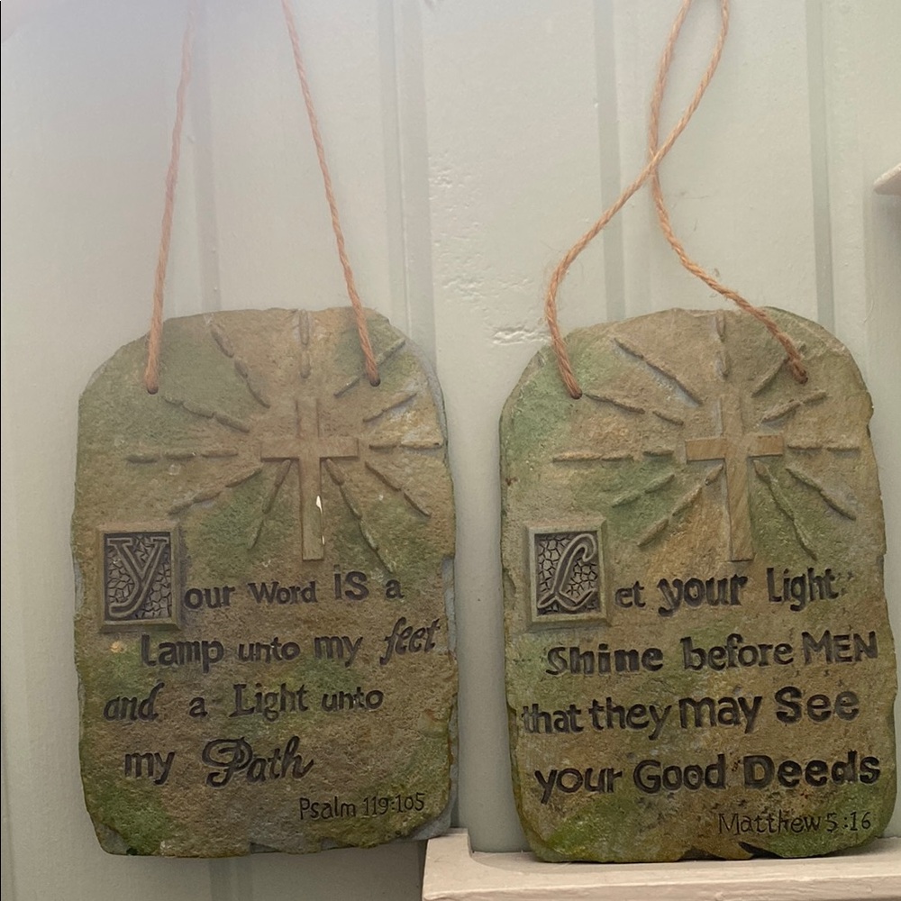 Inspirational Stone Wall Plaques